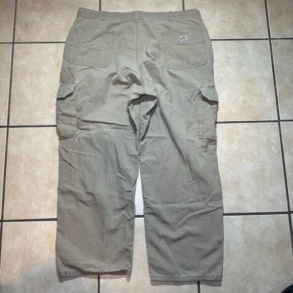 Carhartt FRB240-GKH Beige Cargo Workwear Pants Mens 40x32 Cat 2 Flame Resistant - Picture 9 of 9